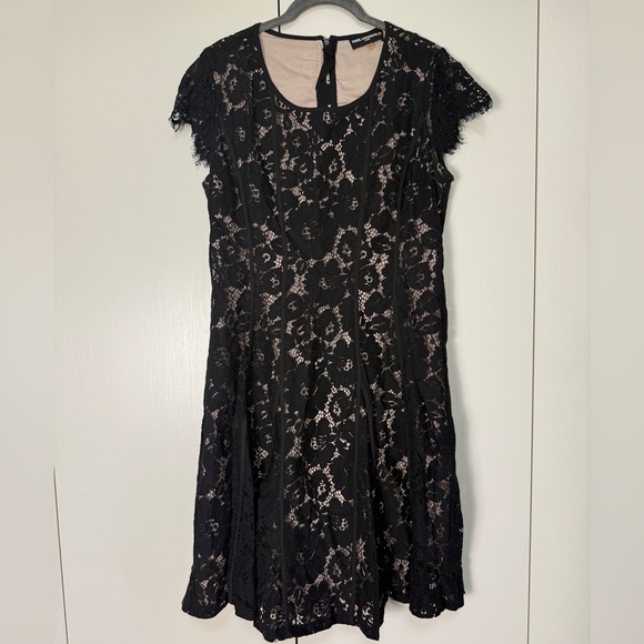 Karl Lagerfield Black Lace A-line Dress size 8 - Picture 1 of 7